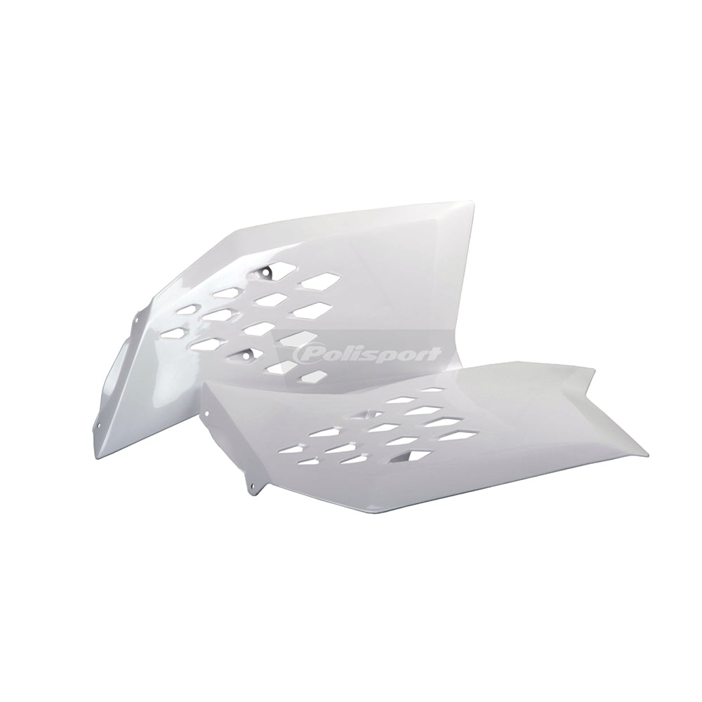 Polisport Rad Radiator Scoops Tank Panels For KTM XC 250 White 2008-2010